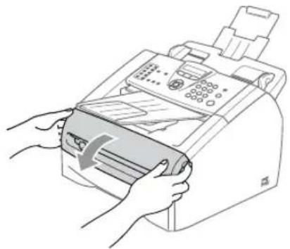 BROTHER FAX2825 - Du papier est coincé dans l'ensemble tambour et cartouche de toner - 1