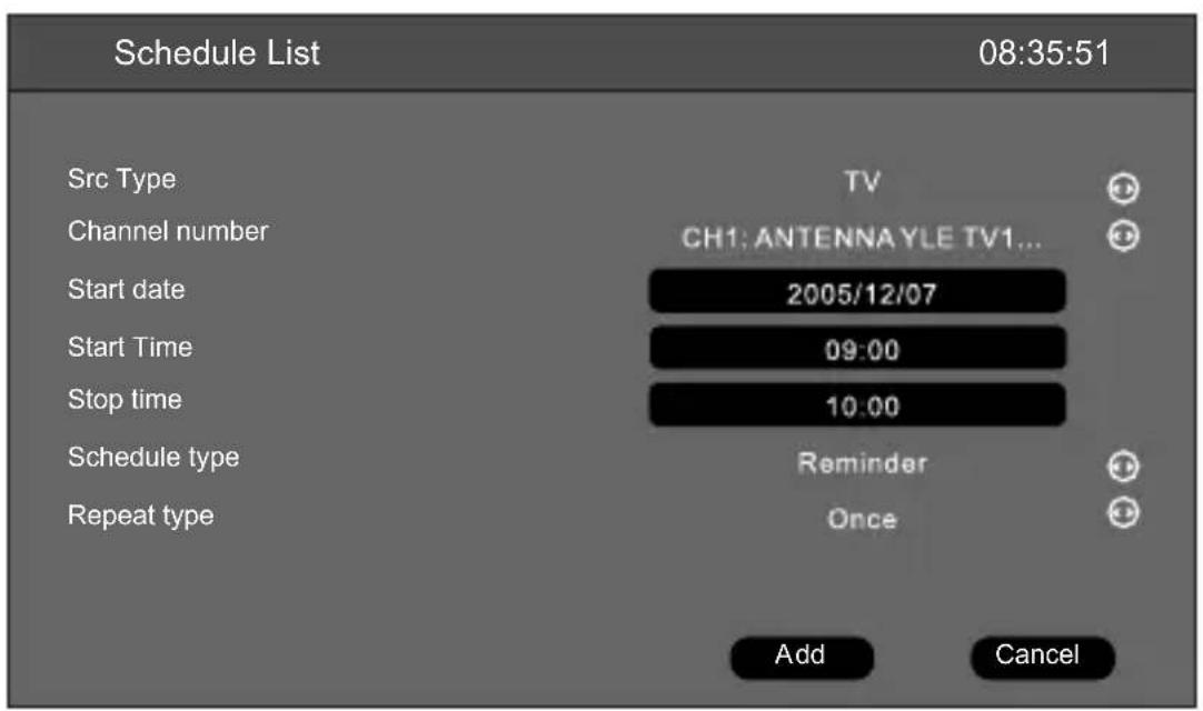 SCHNEIDER Feeling's - Timer (Scheduled recording) - 1