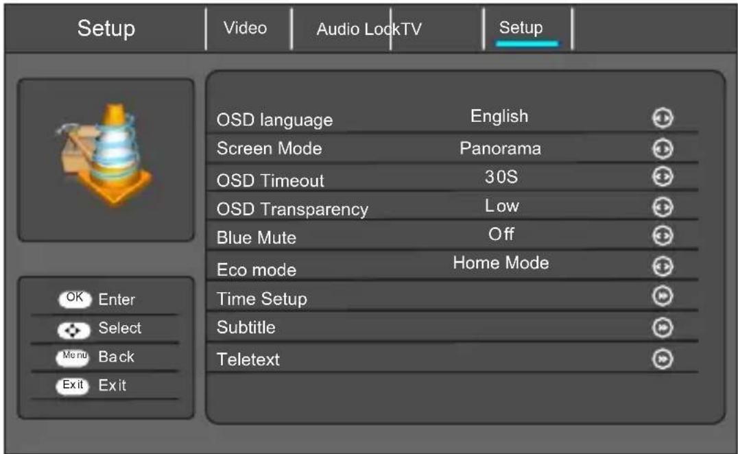SCHNEIDER Feeling's - Setup Menu - 1
