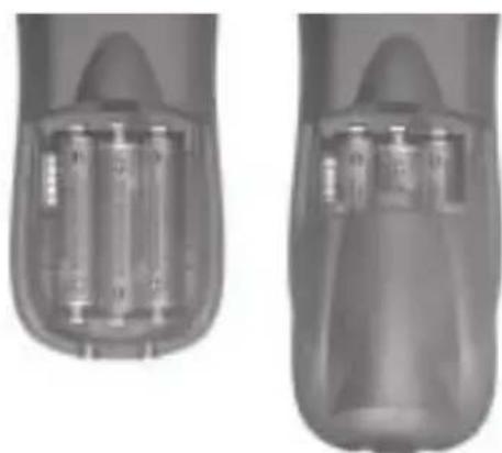 SWATCH Cordless III - INSERTING THE BATTERIES IN THE HANDSET - 1