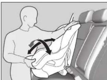 Acura ILX (2018) - Installation d'un siège de sécurité pour infant avec une ceinture sous-abdominale/epaulière - 4
