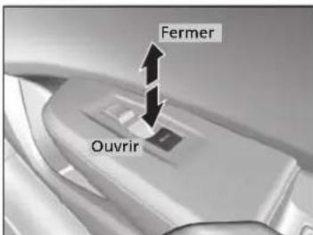 Acura ILX (2018) - Ouverture/fermeture des glaces sans la fonction d'ouverture/fermeture automatique - 1