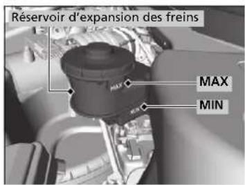 Acura ILX (2018) - Vérification du liquide de frein - 1