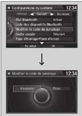 Acura ILX (2018) - Pour jumeler un téléphone cellulaire (lorsqu'un téléphone est deja jumelé au système) - 1