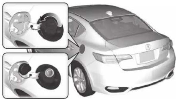 Acura ILX (2018) - Remplissage du réservoir de carburant P427 - 2