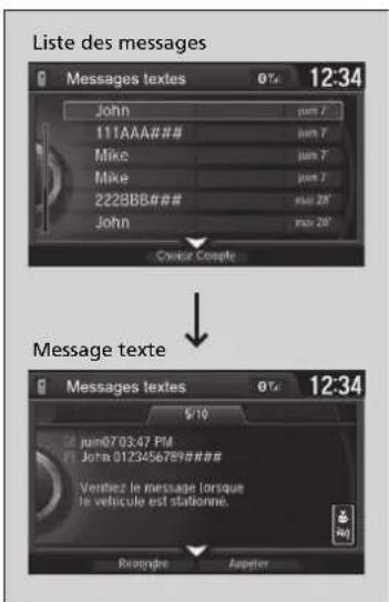 Acura ILX (2018) - Affichage des messages - 1