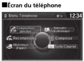 Acura ILX (2018) - Écran des Configurations du Téléphone - 5
