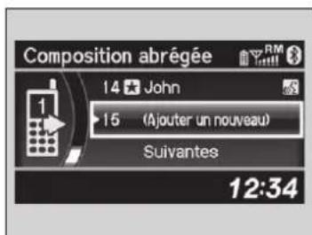 Acura ILX (2018) - Pour faire un appel en utilisant un numero de téléphone - 3