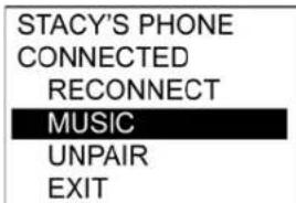 Indian Chieftain (2017) - RRREGGLLAAGGEE ODUU MMEENNUU MMUUSIICMMDORDEE (MMODDOES DDEE Aappuyez sur ou pour raviguer a travers les selections MMUUSSIIQQUEE)) -- MMEENNUU DDEE CCOONNFFIGGUusqraTtIQON Appayee daoulez configurer soit en FFOONNCCTTIODOON BBLLUUEETTOOOOTTHH surbrillance. Appuyez momentanement sur le bouton PRE - 3