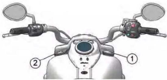 Indian Chieftain (2017) - SSUUPPPPOORRTTSS DDUU MMAARRCCHHEEP BFOOIOGNOAASSE AAEESERRVVOOIRI (LLEE CCAASS EECCHHÉAANNTT) Le bouchon du réservoir de carburant ① se trouve sur le côté droit - 2