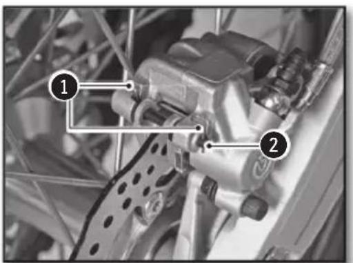 Sherco 300 SER (2017) - REINSTALLING THE FRONT AND REAR BRAKE PADS - 1