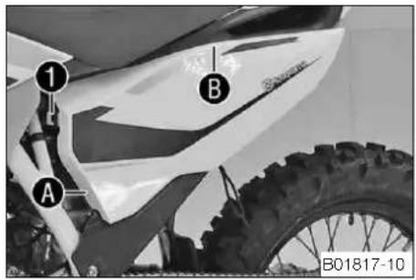 HUSQVARNA FE 501 (2014) - Déposer le couvercle de boîtier de filtré à air - 1