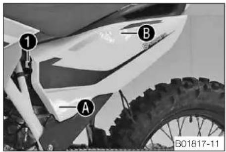 HUSQVARNA FE 501 (2014) - Installer le couvercle de boitier de filtré à air - 1