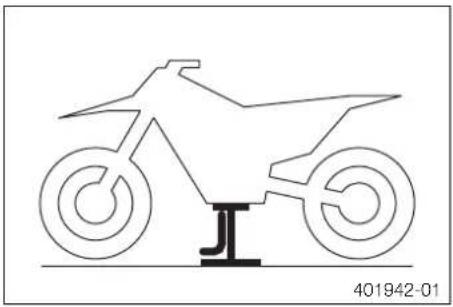 HUSQVARNA FE 501 (2014) - Surelever la moto sur un socle régliable - 1