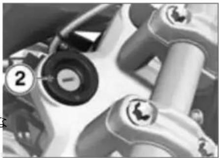 BMW R 1200 GS (2009) - イグニッションスイッチを OFF にする - 1