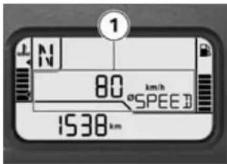 BMW R 1200 GS (2009) - 外気温度が 3 ℃ を下回る平均速度をリセットする - 1