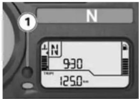 BMW R 1200 GS (2009) - トリップメーターをリセットする - 2