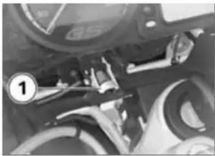 BMW R 1200 GS (2009) - 光軸およびスプリングプリロード - 1