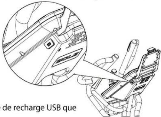 Sole Fitness E98 - Chargement des dispositifs portables munis d'un port USB - 1