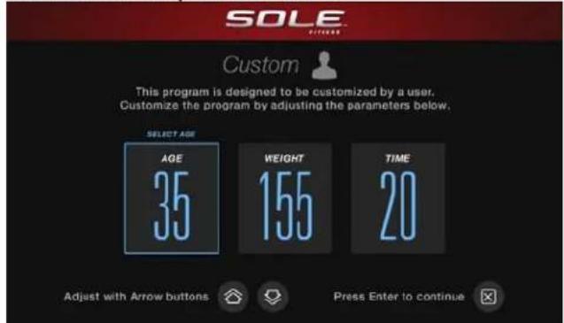 Sole Fitness E98 - PROGRAMME MANUEL - 1