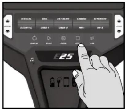 Sole Fitness E25 - FONCTIONNE9ENT De la console - 2