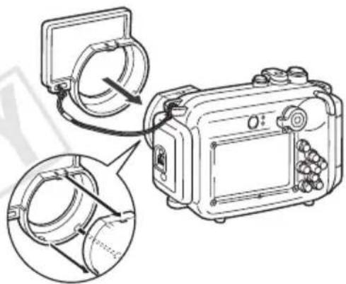 CANON PowerShot SD770 IS - 2Fixez la plaque de diffusion sur le boitier etanche. - 1