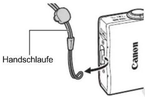 CANON PowerShot SD770 IS - Nehmen Sie die Handschlaufe von der Kamera ab. - 1