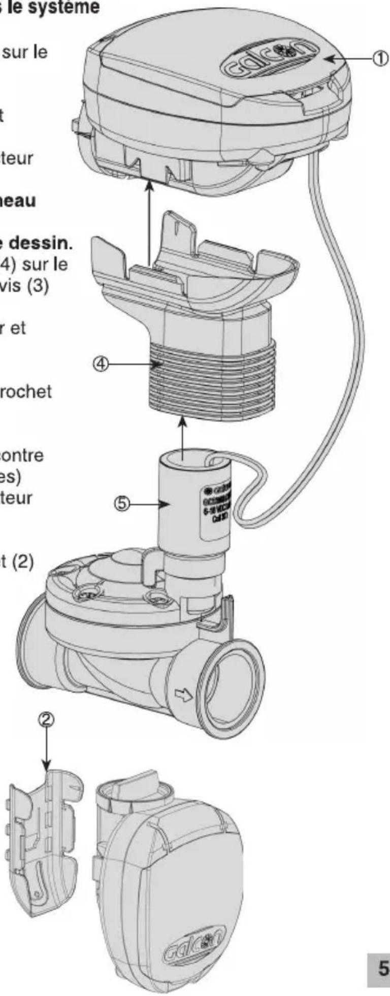 Galcon DC1 - Fixation au mur - 2