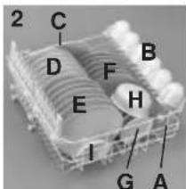 CANDY CDS 120 W - Half load wash upper basket - 2