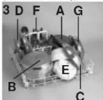 CANDY CDS 120 W - Half load wash lower basket - 1