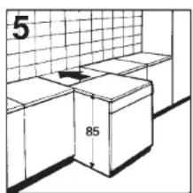 CANDY CDS 120 W - Fitting between existing cabinets - 1