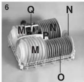 CANDY CDS 120 W - Panier supérieur (fig. 5) - 1