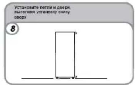 CANDY CFZE5485WK - ПЕРЕНАВЕСКА ДВЕРЕЙ ХОЛОДИЛЬНИКА - 7