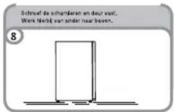 CANDY CFZE5485WK - DE DRAAIRICHTING VAN DE DEUR VERANDEREN - 8