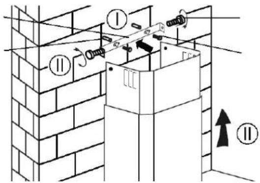CANDY CCC 60N - INSTALLATION (VENT OUTSIDE) - 10