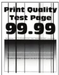 LEXMARK MS421dw - Lignes ou trainées noires verticales - 1