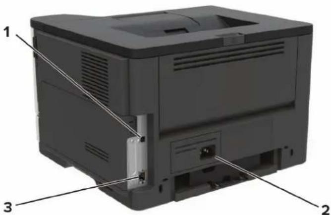 LEXMARK MS421dw - Connexion des cables - 2