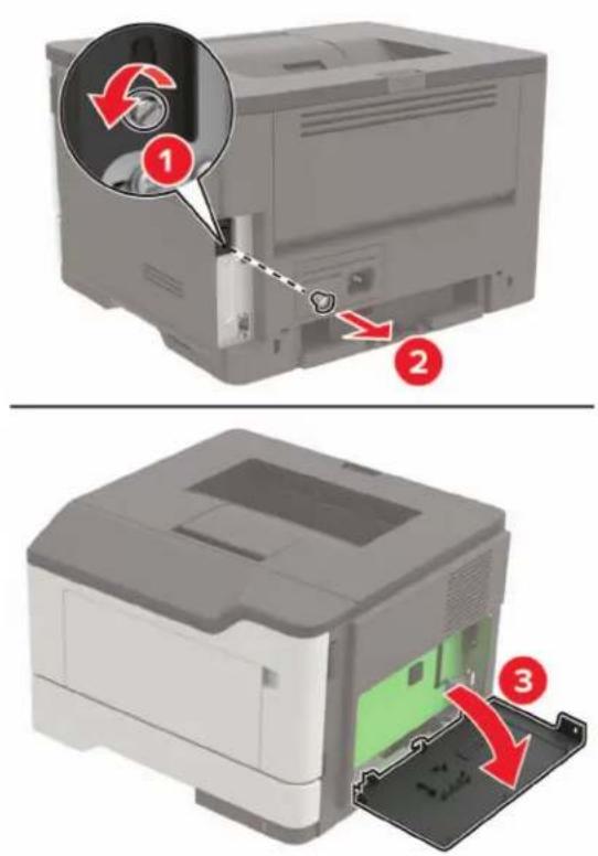 LEXMARK MS421dw - Installation d'une carte en option - 2