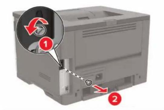 LEXMARK MS421dw - Installation d'une carte mémoire - 1