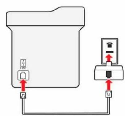 LEXMARK MX321adw - Connexion de l'imprimante à une prise murale non RJ11 - 2