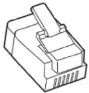 LEXMARK MX321adw - Configuration de la télécopie dans des pays ou régions où les prises murales et fiches de téléphone sont différentes - 1