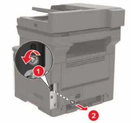 LEXMARK MX321adw - Installation d'une carte mémoire - 2