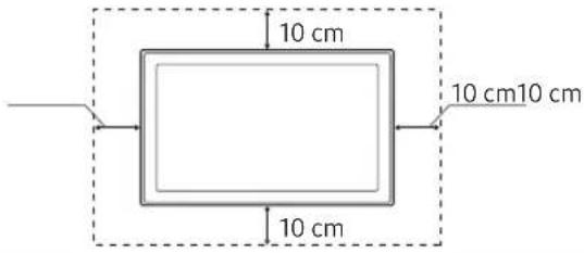 SAMSUNG UE50NU7470 - Providing proper ventilation for your TV - 2
