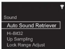 PIONEER N70AE - Att spel aup annu battre ljudkvalitet (SOUND-menyn) - 1