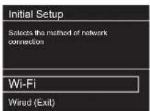 PIONEER N70AE - Wi-Fi connection settings - 1