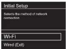 PIONEER N70AE - Paramétres de connexion Wi-Fi - 1