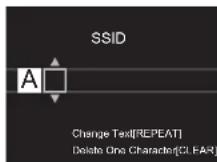 PIONEER N70AE - Enter SSID of the access point - 1
