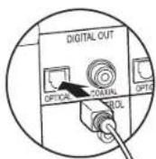 PIONEER N70AE - Ansluta med en digital optisk kabel - 1
