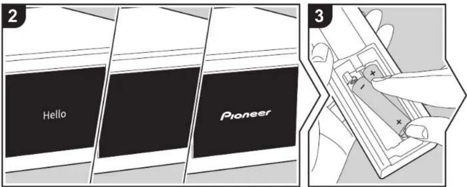 PIONEER N70AE - Mise sous tension &amp; Configuration initiale - 2