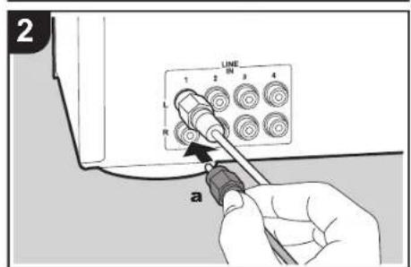 PIONEER N70AE - Raccordements avec un amplificateur - 2
